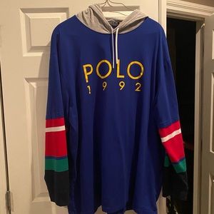 4xlt Polo Ralph Lauren T-Shirt Hooded Shirt